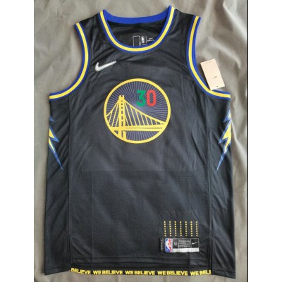 Maglia NBA 30 Curry Warroirs Royal Special Mexico Edition Iconic Nero