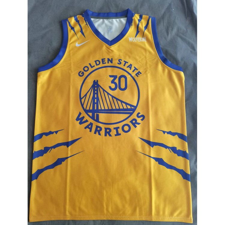 Maglia NBA 30 Curry warriors design Giallo