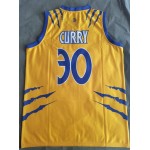 Maglia NBA 30 Curry warriors design Giallo