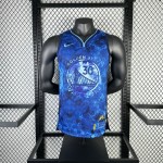 Maglia NBA 30 Stephen Curry Golden State Warriors Honor Edition Blu