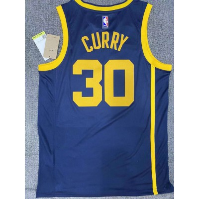 Maglia NBA 30 stephen Curry Warriors statement Blu