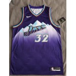 Maglia NBA 32 Malone Jazz Retro Viola personnalis