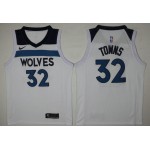 Maglia NBA 32 Towns Timberwolves 2017-18 Season Bianco