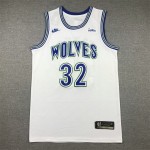 Maglia NBA 32 Towns Timberwolves 2023-24 Classic Bianco Ricamato