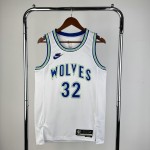 Maglia NBA 32 Towns Timberwolves 2023-24 Classic Bianco