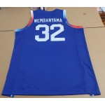 Maglia 32 Webanyama France Olympics Limited Road Blu Uomo