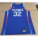 Maglia 32 Webanyama France Olympics Limited Road Blu Uomo