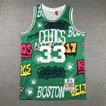 Maglia #33 Bird Boston Celtics Graffiti Verde