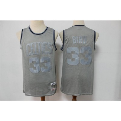 Maglia #33 Bird Boston Celtics Mitchell & Ness Grigio