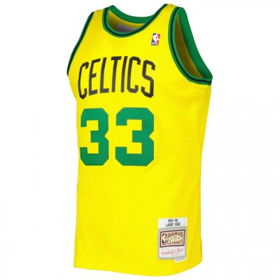 Maglia #33 Bird Boston Celtics Mitchell & Ness Giallo