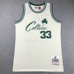 Maglia #33 Bird Boston Celtics cream Ricamato