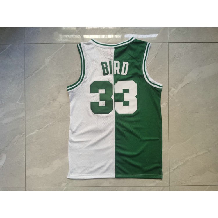 Maglia #33 Bird Boston Celtics split Verde Bianco