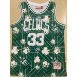 Maglia #33 Bird Celtics Vintage Verde Stampaed