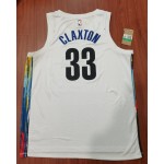 Maglia #33 Claxton Brooklyn Nets 2022-23 city Bianco Stampato