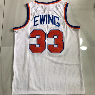 Maglia #33 Ewing Knicks 1985-86 Mitchell & Ness Autentico Bianco