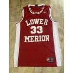 Maglia NBA 33 Kobe Bryant Lower Merion Autentico Rosso