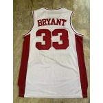 Maglia NBA 33 Kobe Bryant Lower Merion Autentico Bianco