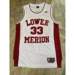 Maglia NBA 33 Kobe Bryant Lower Merion Autentico Bianco