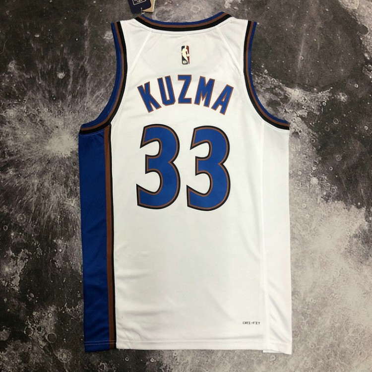 Maglia #33 Kuzma Washington Wizards 22-23 city Bianco