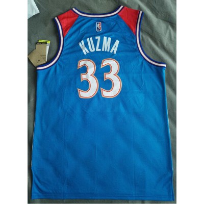 Maglia #33 Kuzma Wizards City 75th Anniversary Blu