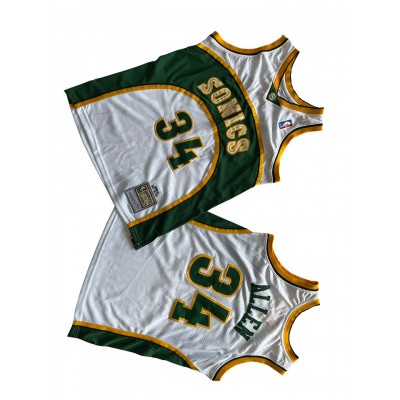 Maglia NBA 34 Allen Seattle Supersonics Mitchell & Ness Bianco