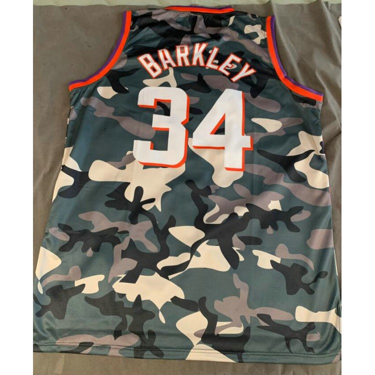 Maglia NBA 34 Barkley Phoenix Suns camo Stampato