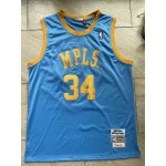 Maglia NBA 34 O'neal MPLS. Blu Ricamato