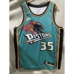 Maglia #35 Bagley III Detroit Pistons 22-23 classic Blu con Ricamato logos