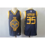 Maglia 35 Durant 2019 Warriors City Ricamato