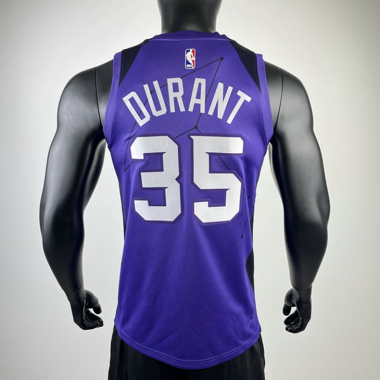 Maglia NBA 35 Durant Phoenix Suns 2018 city Viola Stampato