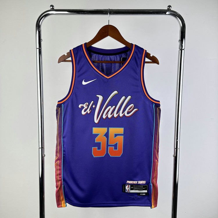 Maglia NBA 35 Durant Phoenix Suns 23-24 city Viola Stampato