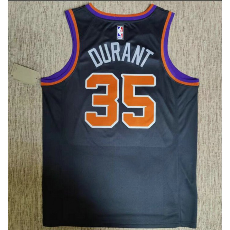 Maglia NBA 35 Durant Phoenix Suns statement Nero