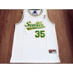 Maglia NBA 35 Durant Seattle Supersonics Bianco