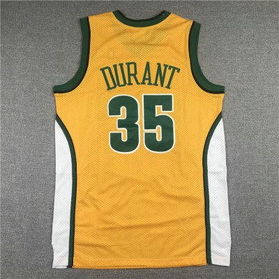 Maglia NBA 35 Durant Sonics 2007-08 Mitchell & Ness Giallo