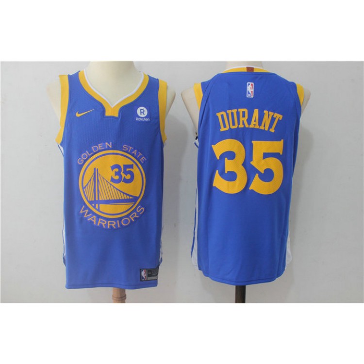 Maglia 35 Durant Warriors 2017-18 Season Blu