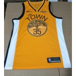 Maglia 35 Durant Warriors Earned Giallo