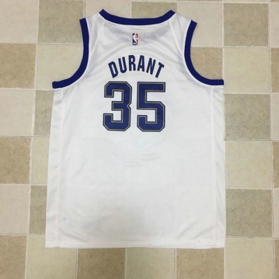 Maglia 35 Durant Warriors Bianco