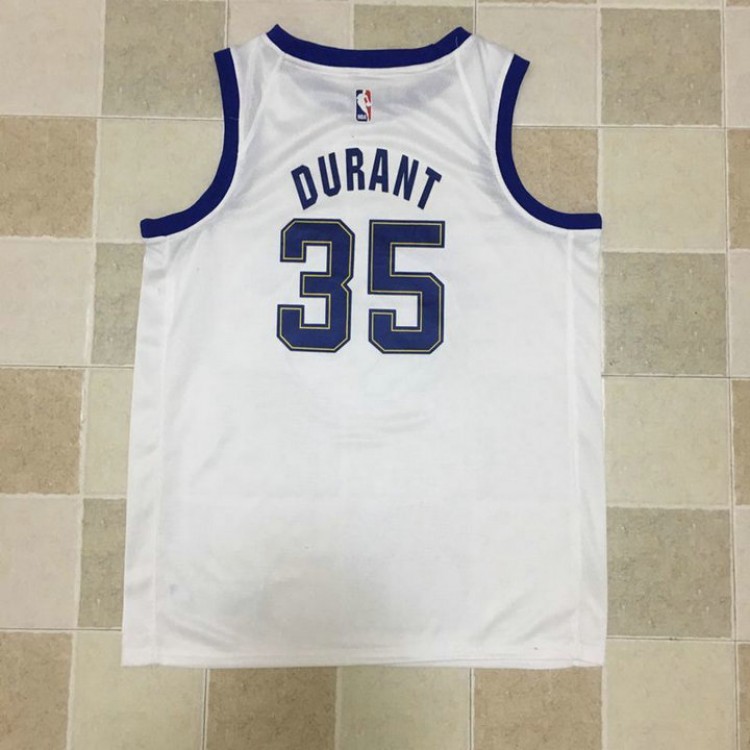 Maglia 35 Durant Warriors Bianco