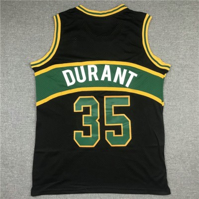 Maglia NBA 35 Kevin Durant Seattle Supersonics 2007-08 Nero