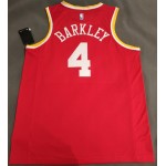 Maglia NBA 4 Barkley Rockets retro Rosso cutom Stampato