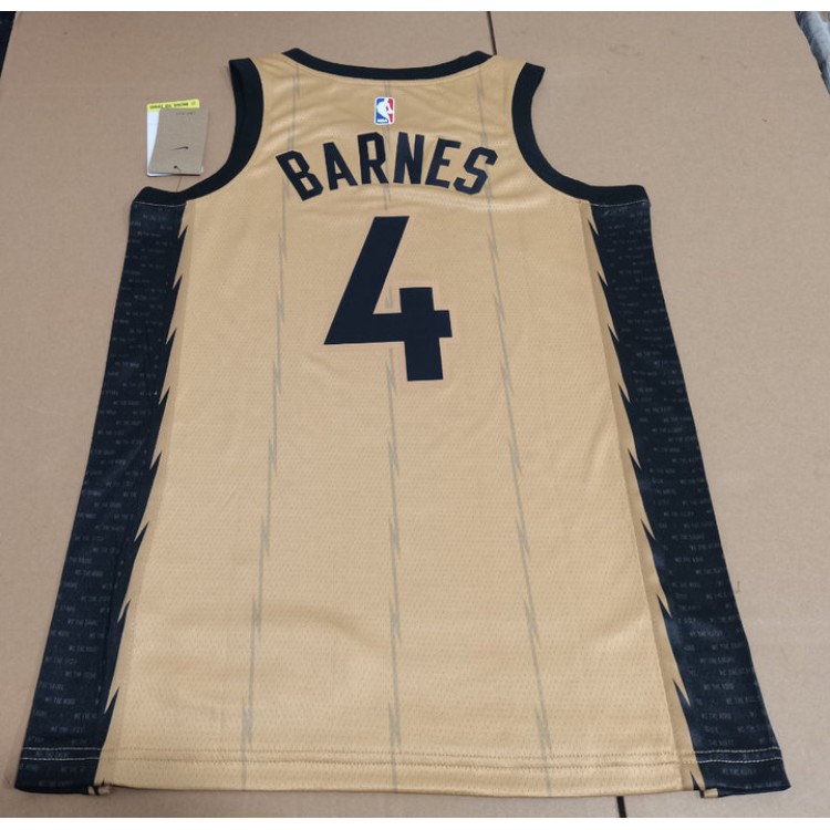 Maglia #4 Barnes Toronto Raptors 23-24 city Oro Stampato