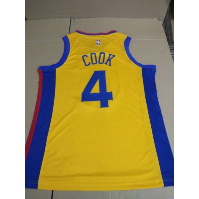 Maglia 4 Cook The Bay Golden State Warriors City Edition Giallo