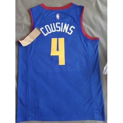 Maglia NBA 4 Cousins Nuggets Mile High City Blu