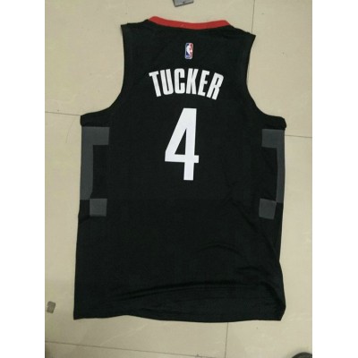 Maglia NBA 4 PJ Tucker Rockets 2017-18 Season Nero