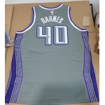 Maglia NBA 40 Barnes Sacramento Kings 22-23 city Grigio con Toppe Stampato