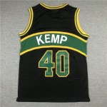 Maglia NBA 40 Kemp Seattle Supersonics Nero