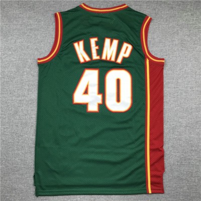 Maglia NBA 40 Shawn Kemp Supersonics 1995-96 Mitchell & NessVerde