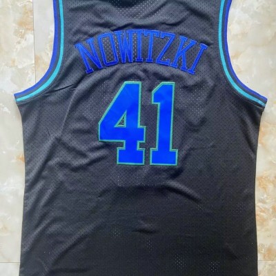 Maglia NBA 41 Nowitzki Mavericks 1998-99 Nero