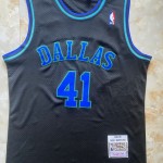 Maglia NBA 41 Nowitzki Mavericks 1998-99 Nero