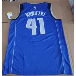 Maglia NBA 41 nowitzki 41.21.1 Dallas Mavericks Blu